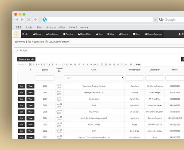 Outdoor Media Management System
